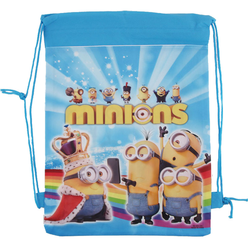 Kinder Schultaschen Despicable Me   Minions Kinder Cartoon Kordelzug Mochila Infantil für Geschenk   Tasche
