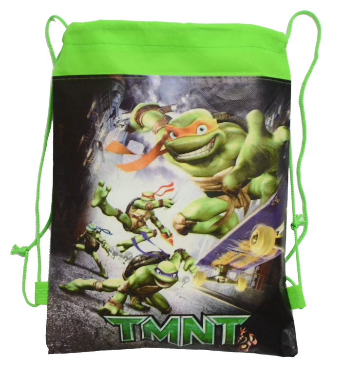 1pic Teenage Mutant Ninja Turtles Schultaschen Teenage Mutant Ninja Turtles Kinder Kordelzug Rucksack   Tasche