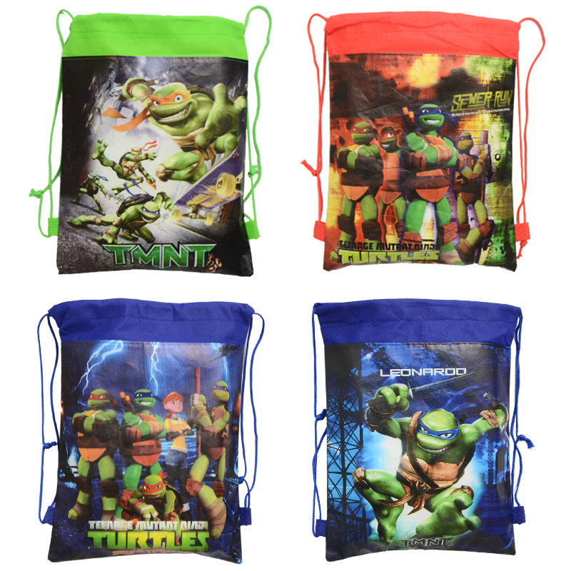 1pic Teenage Mutant Ninja Turtles Schultaschen Teenage Mutant Ninja Turtles Kinder Kordelzug Rucksack   Tasche