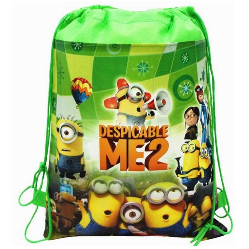Neue Stil Despicable Me   Minions Kinder Cartoon Kordelzug Kinder Rucksäcke Nette Schultaschen Mochila Infantil