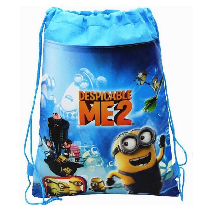 Neue Stil Despicable Me   Minions Kinder Cartoon Kordelzug Kinder Rucksäcke Nette Schultaschen Mochila Infantil