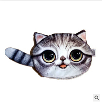 Freies verschiffen  herbst neue meow sterne schwanz dekoration Plüsch Geldbörse Großhandel handy Tasche