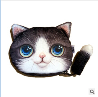 Freies verschiffen  herbst neue meow sterne schwanz dekoration Plüsch Geldbörse Großhandel handy Tasche