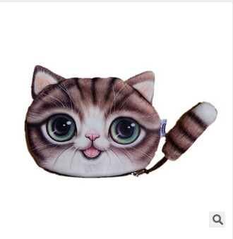 Freies verschiffen  herbst neue meow sterne schwanz dekoration Plüsch Geldbörse Großhandel handy Tasche