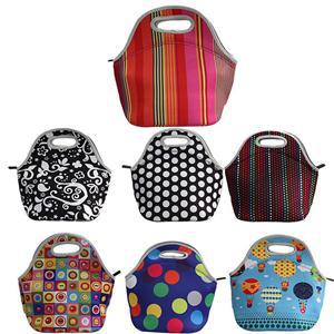 Neue Thermo Isoliert Neopren Lunchpaket für Damen Kinder Lunchbags Tote Mit Reißverschluss Kühler Lunch