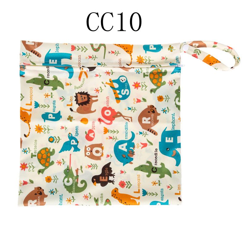 10 Farben Baby Protable Nappy Fachverwendbare Waschbare Wet Trockenen Tuch Reißverschluss Wasserdichte Windel