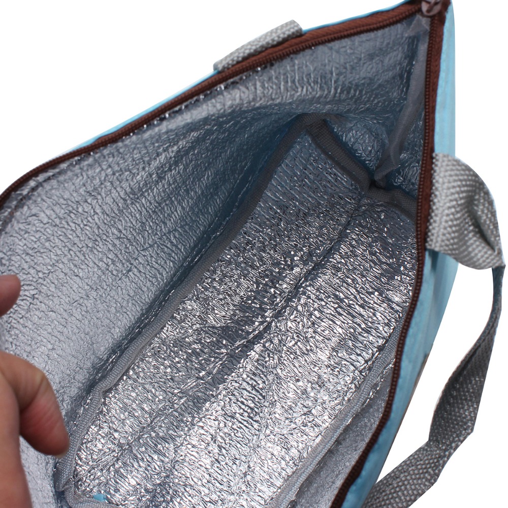 Hot Isolierten Tinfoil Aluminium Kühler Picknick Wasserdichte Reisetasche Box Mode 5 Candy Farben Freies Verschiffe
