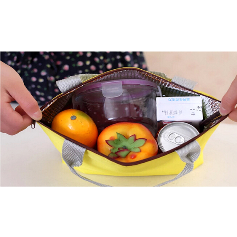 Hot Isolierten Tinfoil Aluminium Kühler Picknick Wasserdichte Reisetasche Box Mode 5 Candy Farben Freies Verschiffe