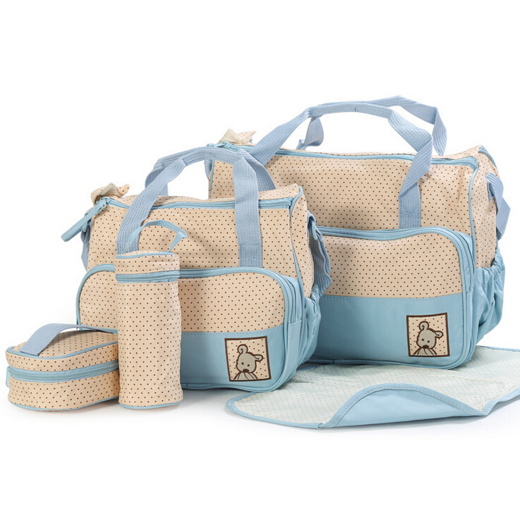 8 Farben 5 Teile satz Hohe Qualität WickelTaschen Durable Tote Schulter WickelTasche Mumie Mutter baby Tasche baby