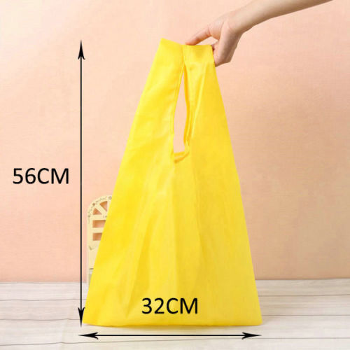 1 stück  6 Farben Mode Tote Wiederverwendbare Faltende Einkaufstasche Reisetasche Lebensmittelgeschäft Polyest