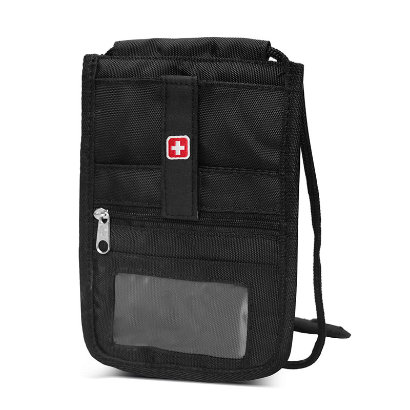 Swisswin Passport Wallet Diebstahlsicherung ReiseBrieftasche Für Herren und Damen Brustbeutel