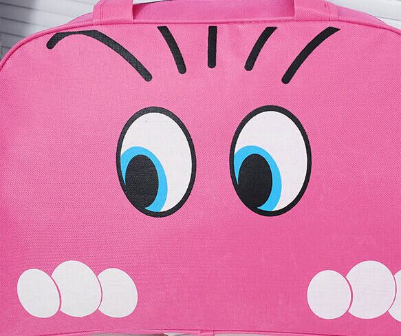 neue Damen Handtasche Damen Dame Nylon Katzendruck Wasserdichte Reisetaschen Gepäck Duffle Sport Taschen Blau