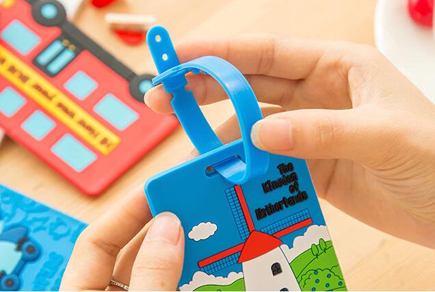 Reise Zubehör Kofferanhänger Koffer Rucksack Flugzeug Flugzeug Mode Cartoon Silicon Neue 1 stück