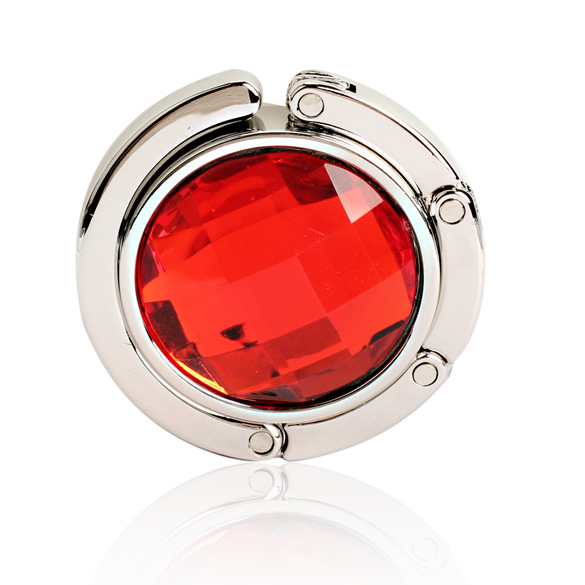 1 stk Gefaltet Handtaschen haken aufhänger halter Legierung Mode Kristall Strass