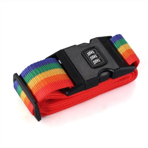 Texu mit Code Schloss NI5L Reisegepäck Koffer Gurtband Gepäck Rucksack Gürtel