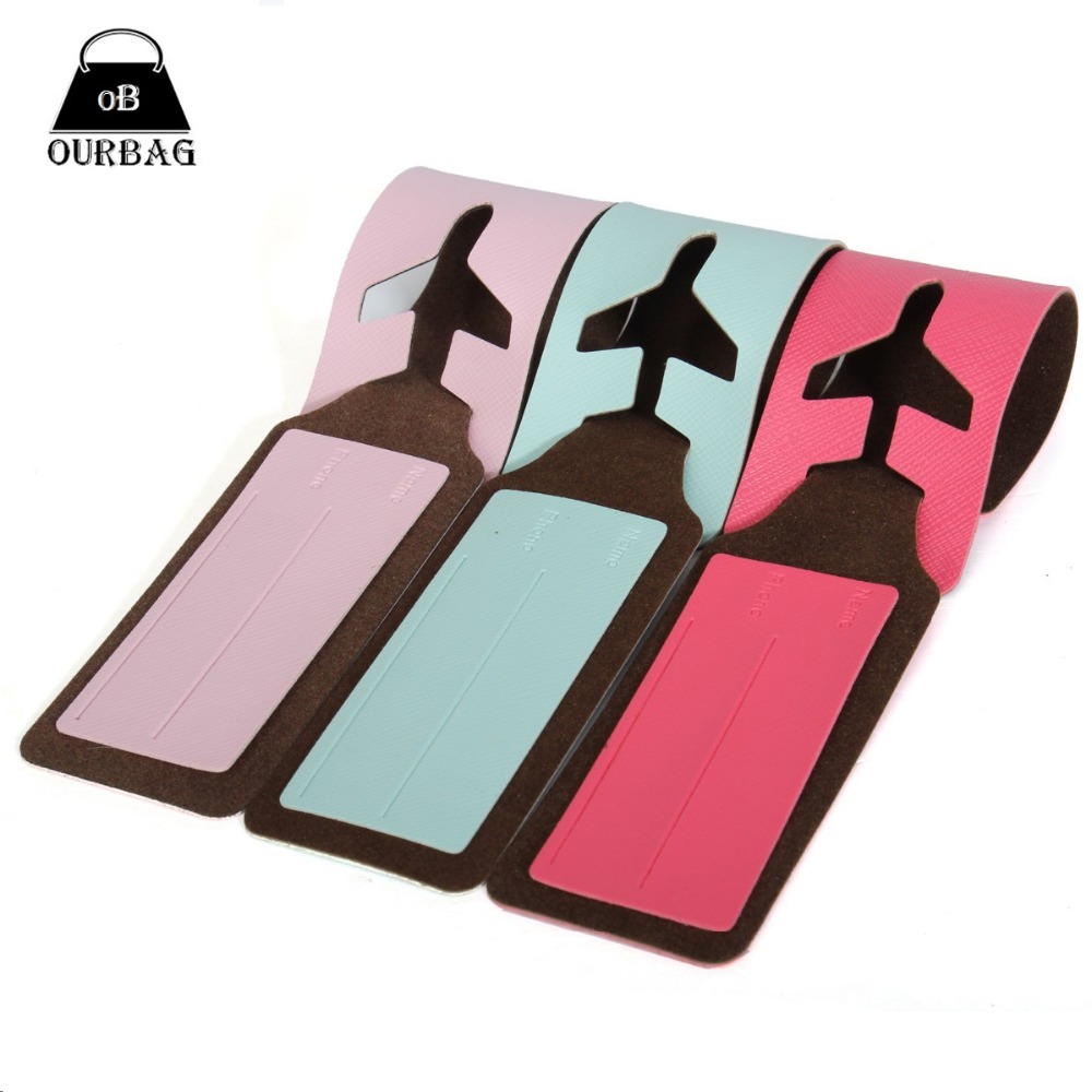 Neue 1 stück Gepäckanhänger Unisex Sendung Gepäckanhänger Weichem Leder Reise Zubehör