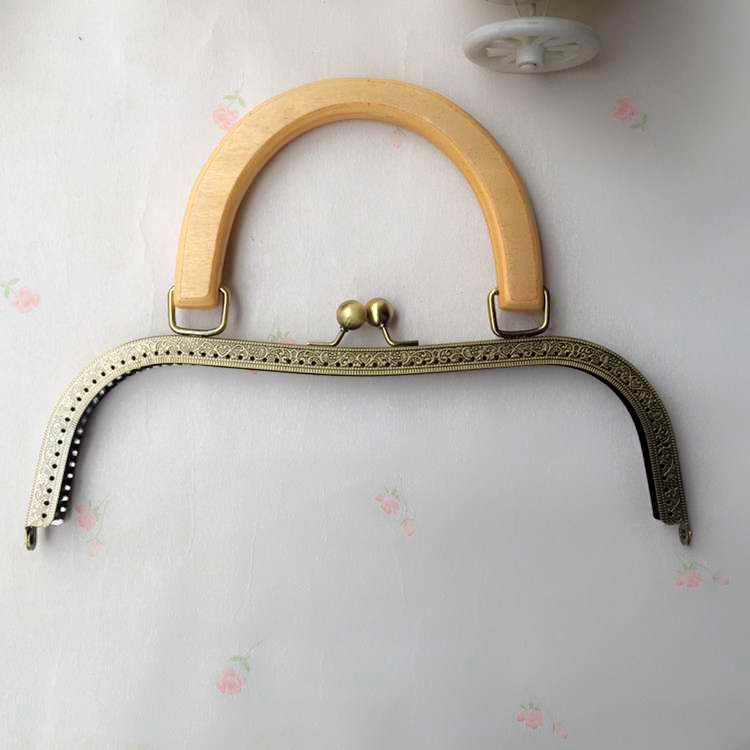 Verschlüsse für Geldbörsen und Handtaschen 1 stück 27 cm bogenförmigen mit Griff Metall