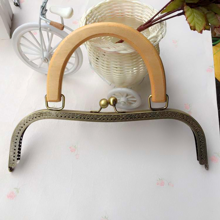 Verschlüsse für Geldbörsen und Handtaschen 1 stück 27 cm bogenförmigen mit Griff Metall