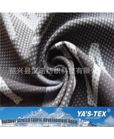 Letter printed polyester four-way stretch composite polar fleece jacket mountaineering clothing fabric