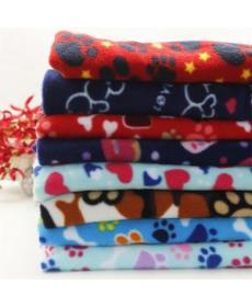 Knitted polyester semi-gloss ultra-fine polar fleece printed fabric Double brush single shake multi-color autumn and win