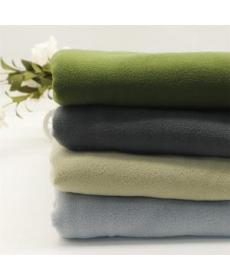 Knitted 100% polyester low elastic ultra-fine polar fleece dyed fabric Autumn and winter knitted double brushed single p