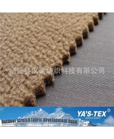 Plaid four-way stretch composite polar fleece TPU sandwich three-layer composite fabric