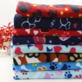 Knitted polyester semi-gloss ultra-fine polar fleece printed fabric Double brush single shake multi-color autumn and win
