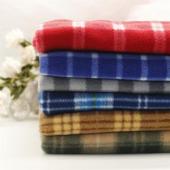 Knitted polyester semi-gloss polar fleece plaid printed fabric 210g multi-color autumn and winter coat blanket lining fa