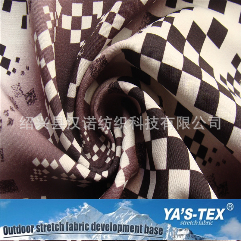Polyester printed four-way stretch, four-way stretch composite fabric, TPU polar fleece, waterproof and breathable soft 