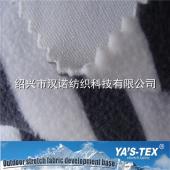 Retro full polyester gray and white striped fabric_single brushed single polar fleece_soft and warm fabric