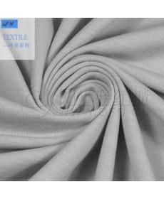 Knitted 40s Cotton Covered Silk Modal European Standard T-shirt Clothing Fabric Light Breathable Women's Shirt Cloth Man