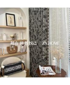 Elegant bamboo charm｜Oriental romantic linen jacquard, natural high-end sense, calm and mysterious