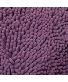 Spot factory direct sales mop velvet knitted polyester lilac floor mat fabric