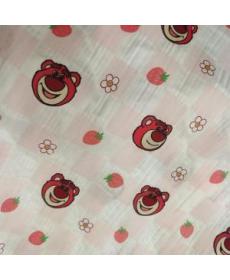 Bamboo cotton double layer gauze fabric 1.6 meters wide double layer gauze printed fabric gauze baby crepe children's pr