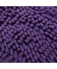 Spot factory direct sales mop velvet knitted polyester purple floor mat fabric