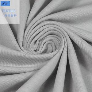 Knitted 40s Cotton Covered Silk Modal European Standard T-shirt Clothing Fabric Light Breathable Women's Shirt Cloth Man