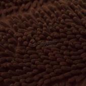 Spot factory direct sales mop velvet knitted polyester brown floor mat fabric