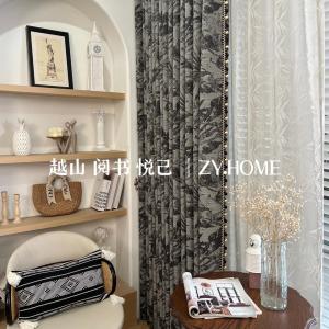 Elegant bamboo charm｜Oriental romantic linen jacquard, natural high-end sense, calm and mysterious