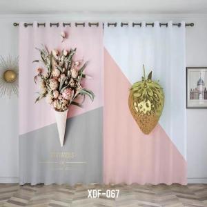 Roses Flowers Warm Wedding Customized Curtains and Window Screens