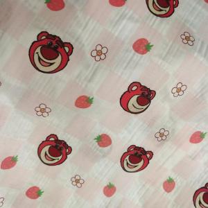 Bamboo cotton double layer gauze fabric 1.6 meters wide double layer gauze printed fabric gauze baby crepe children's pr
