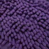 Spot factory direct sales mop velvet knitted polyester purple floor mat fabric