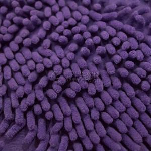 Spot factory direct sales mop velvet knitted polyester purple floor mat fabric
