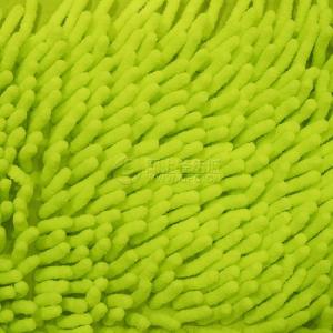 Spot factory direct sales mop velvet knitted polyester green floor mat fabric