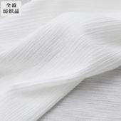 Cotton crepe gray fabric manufacturer supplies cotton plain crepe spring and summer skirt fabric wholesale